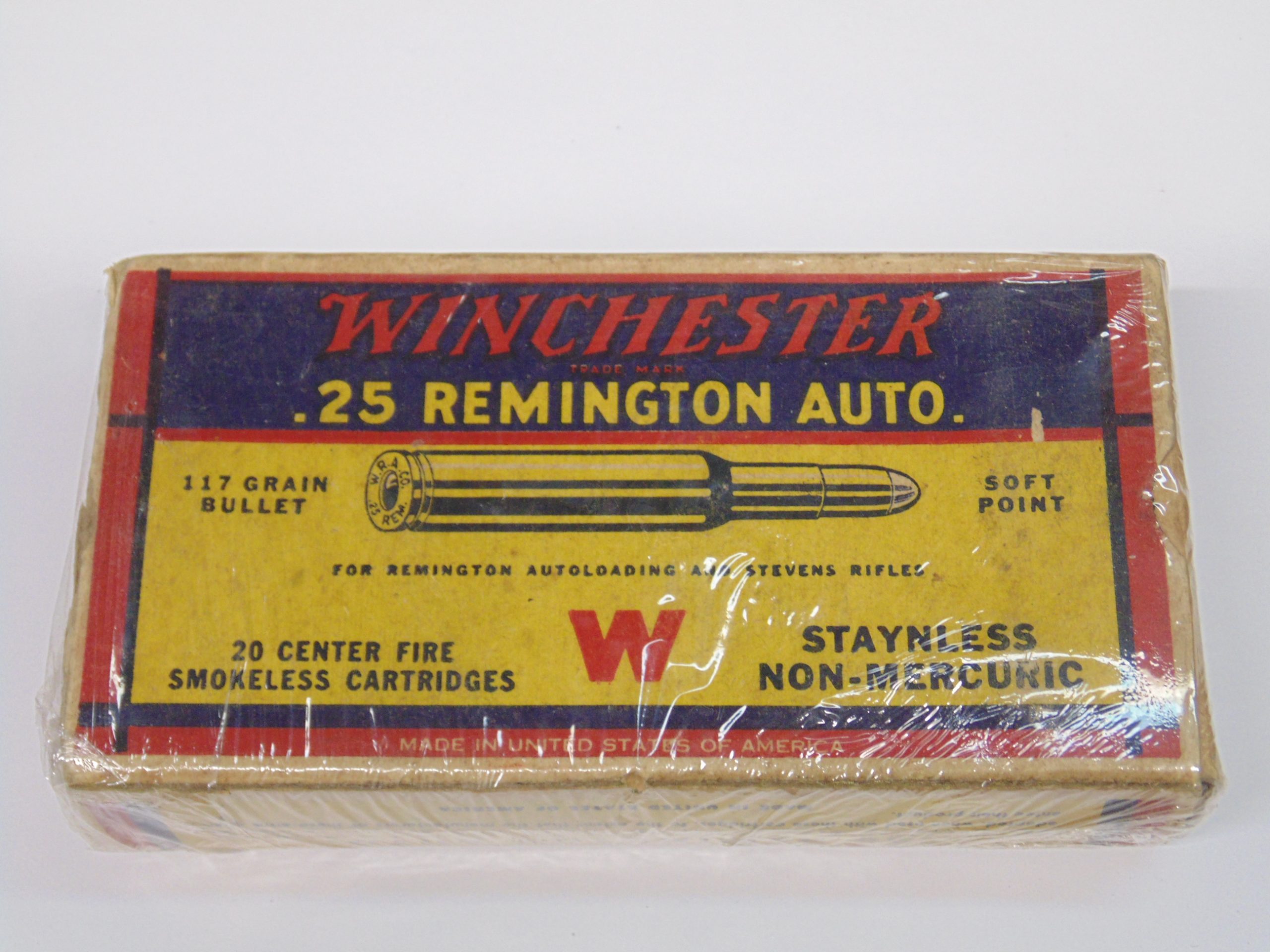25 REMINGTON AUTO WINCHESTER BOX K2592C 