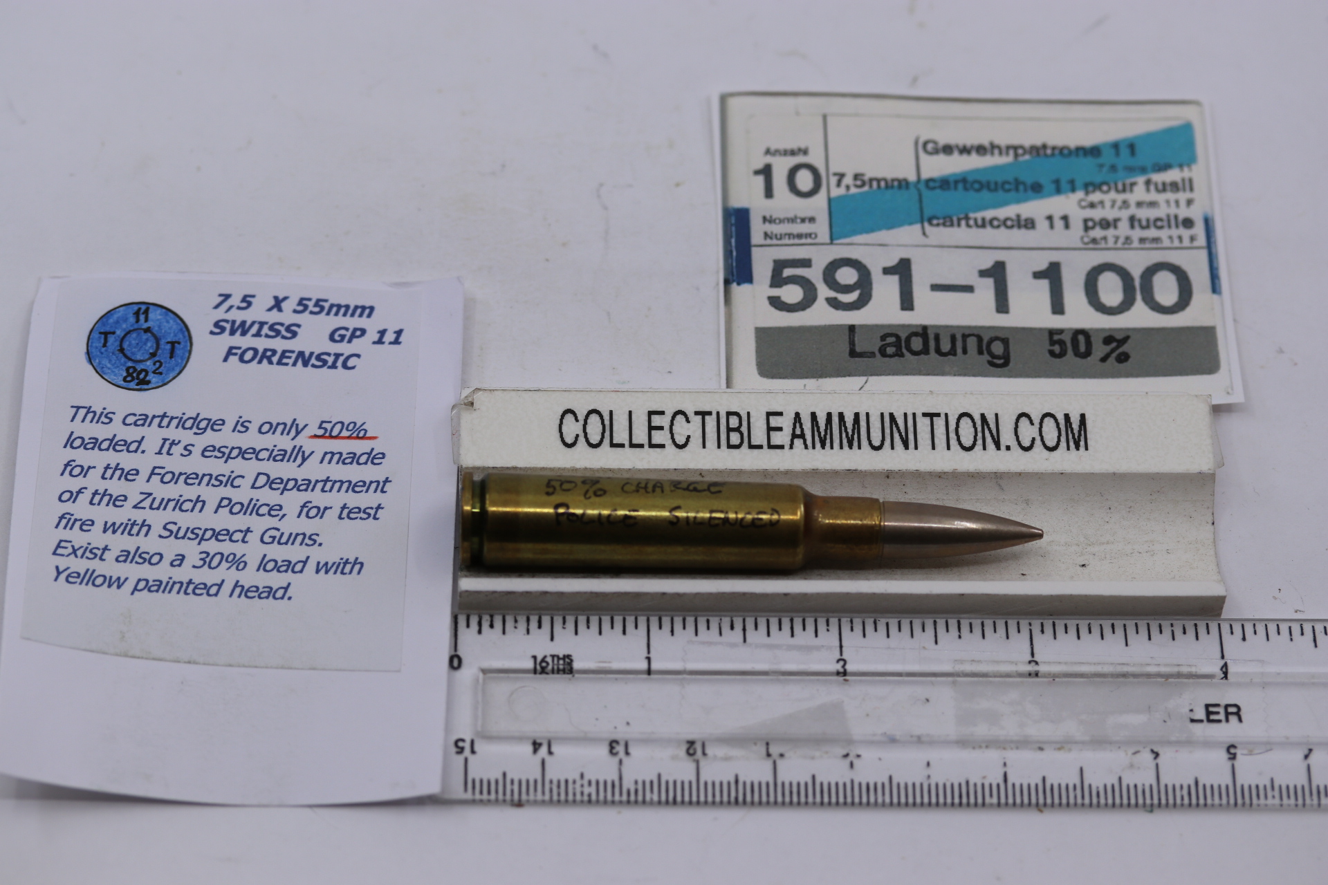 7.5X55MM GP11 SWISS FORENSIC 11 T T 2 82 – CollectibleAmmunition